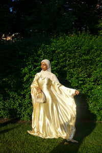 Silk Butterfly Abaya with matching hijab