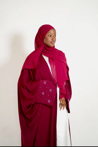 The Bow Tie Open Abaya Set🎀