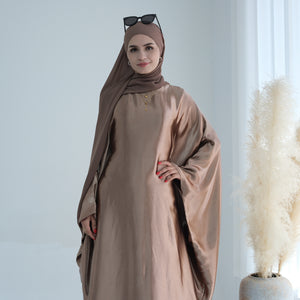 Silk Butterfly Abaya with matching hijab