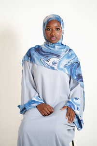Water Color Abaya set