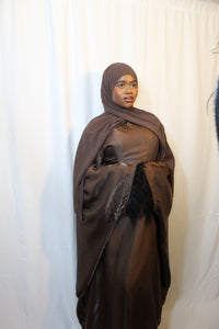 Metallic Butterfly Abaya with matching hijab