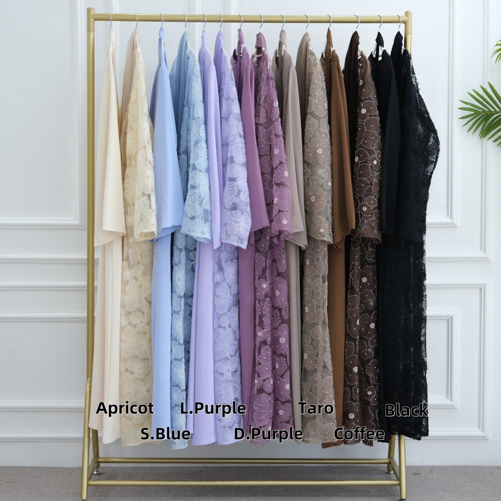 Premium Floral Lace Abaya