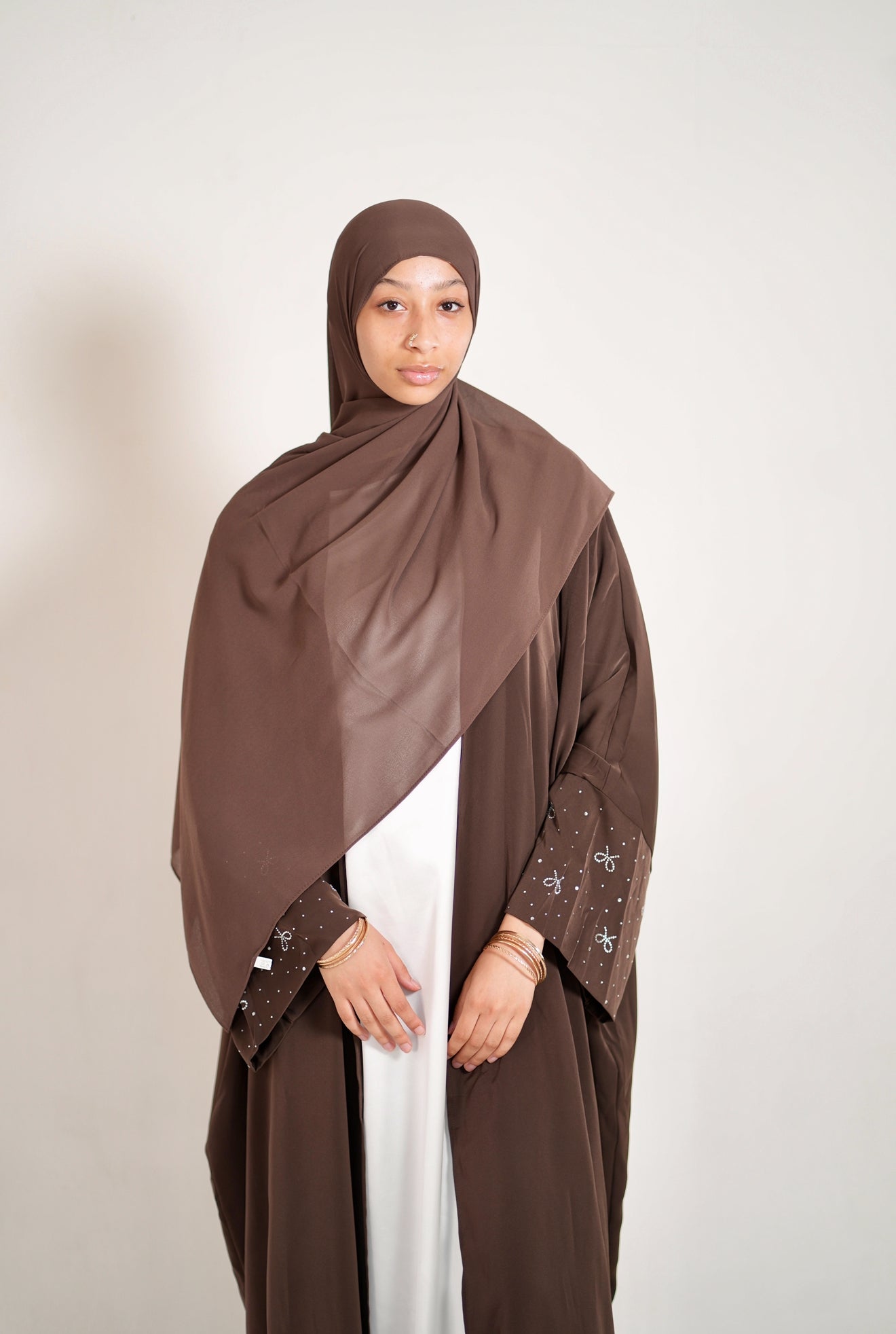 The Bow Tie Open Abaya Set🎀
