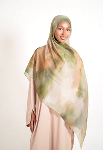 Water Color Abaya set