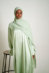 The Sparkle Stripe Abaya Set