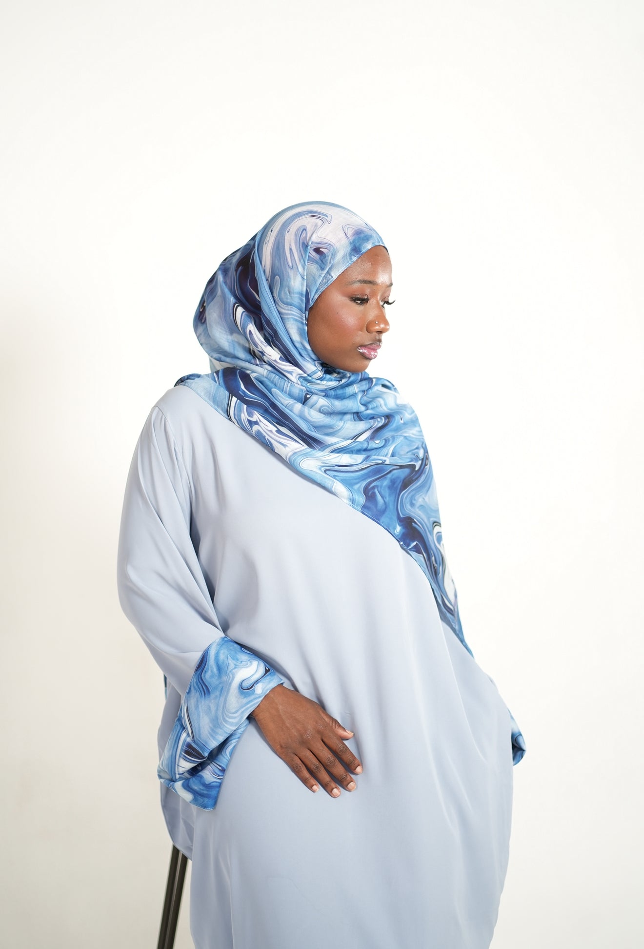 Water Color Abaya set