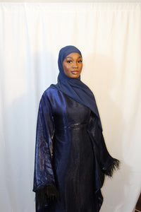 Metallic Butterfly Abaya with matching hijab