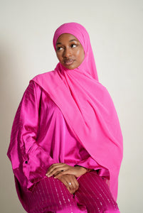 The Sparkle Stripe Abaya Set