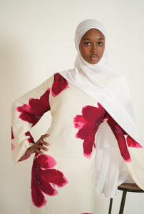 The Linen Blossom Abaya