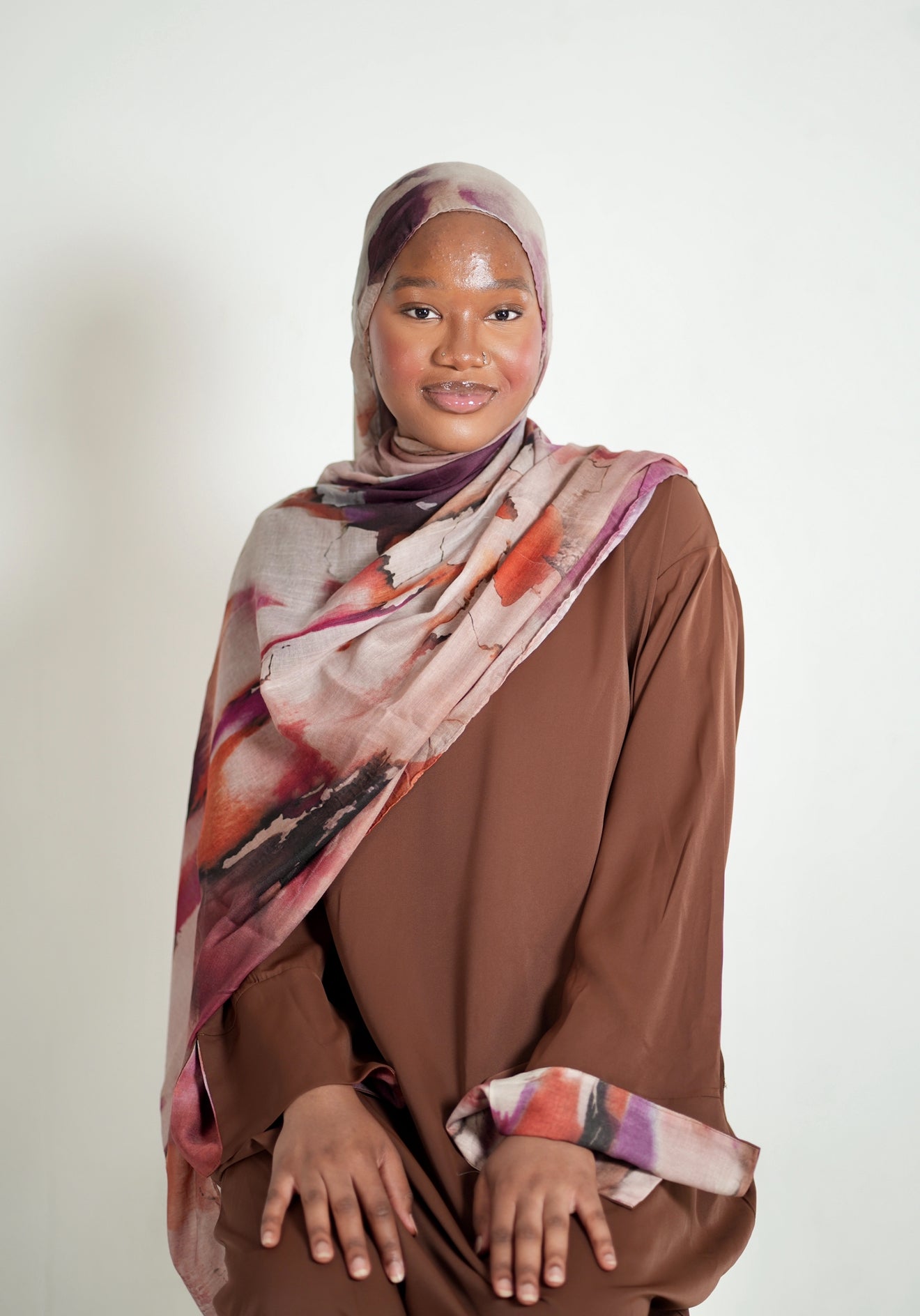 Water Color Abaya set