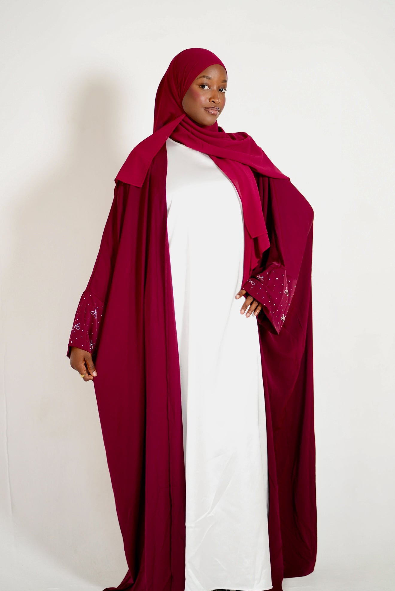 The Bow Tie Open Abaya Set🎀