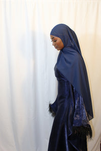 Metallic Butterfly Abaya with matching hijab