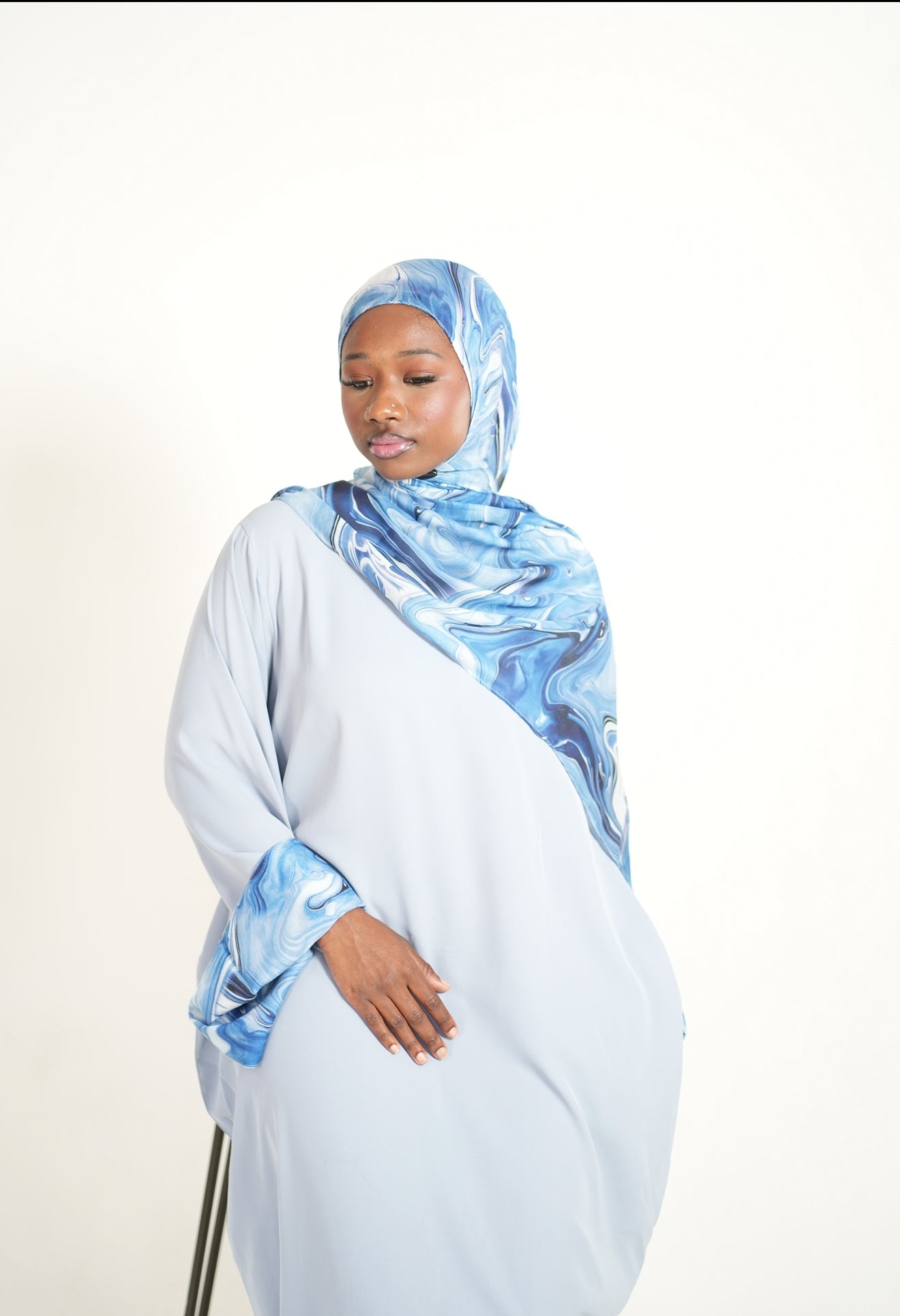 Water Color Abaya set
