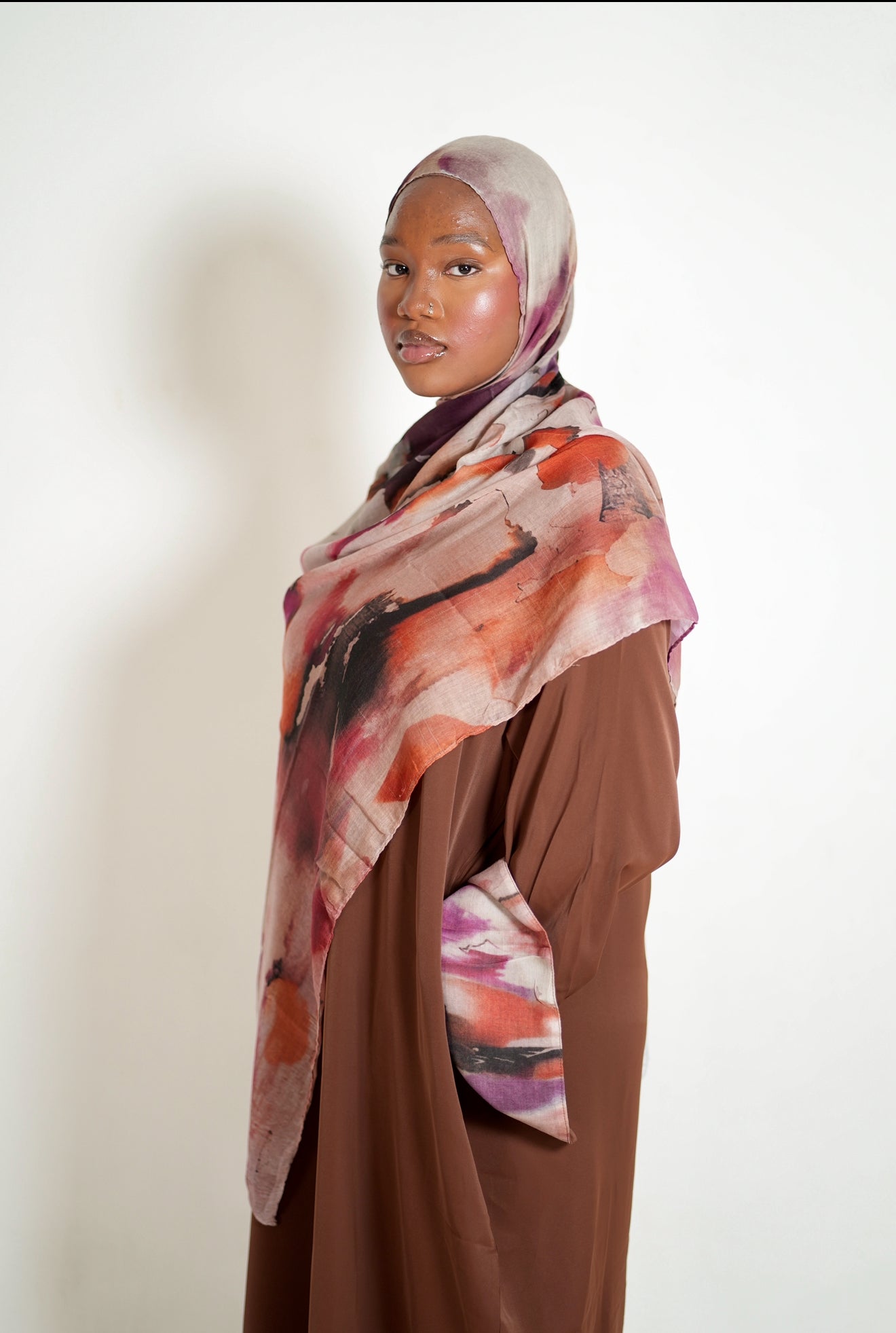 Water Color Abaya set