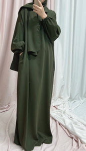 Hooded abaya