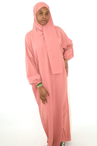 Hooded abaya