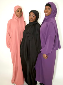 Hooded abaya