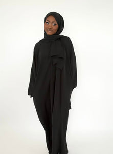 Hooded abaya